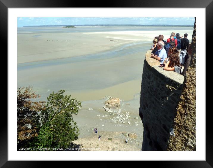 France Mont Saint Michel France Framed Mounted Print by Malcolm White