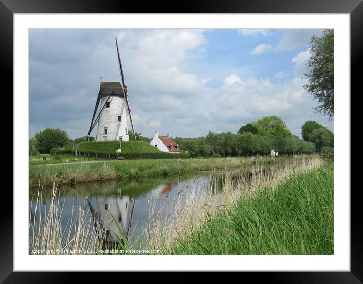 Windmill Damme, West Flanders, Belgium Framed Mounted Print by Imladris 