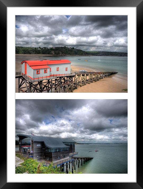 Tenby Lifeboat Stations Framed Mounted Print by Steve Purnell