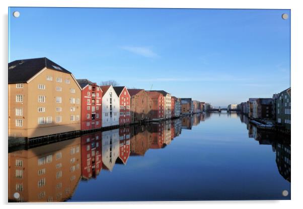 Trondheim Acrylic by Mervyn Tyndall
