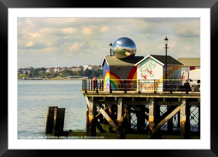 The End of the Pier Framed Mounted Print by ANN RENFREW