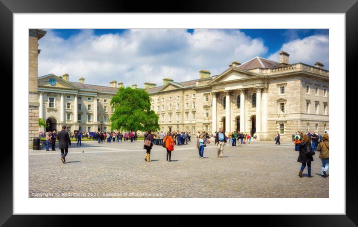 Trinity College, Dublin, Ireland - 9 Framed Mounted Print by Jordi Carrio