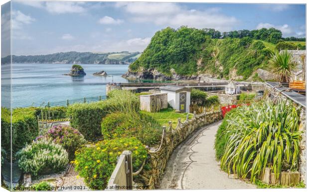 Cliff Path To Charlestown Canvas Print by Peter F Hunt