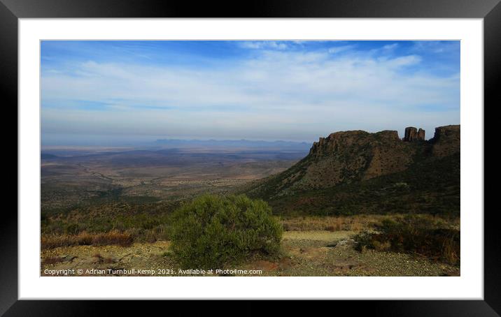 Valley of Desolation from the Toposcope Framed Mounted Print by Adrian Turnbull-Kemp