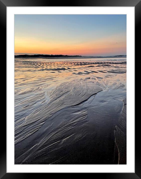 Embleton Bay Sunset  Framed Mounted Print by David Thompson