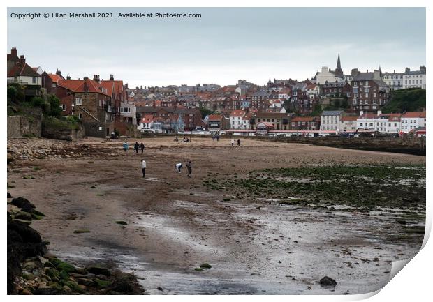 Whitby North Yorkshire.  Print by Lilian Marshall