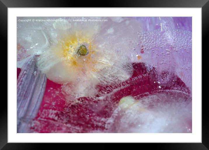 Abstract texture Framed Mounted Print by Kristina Kitchingman