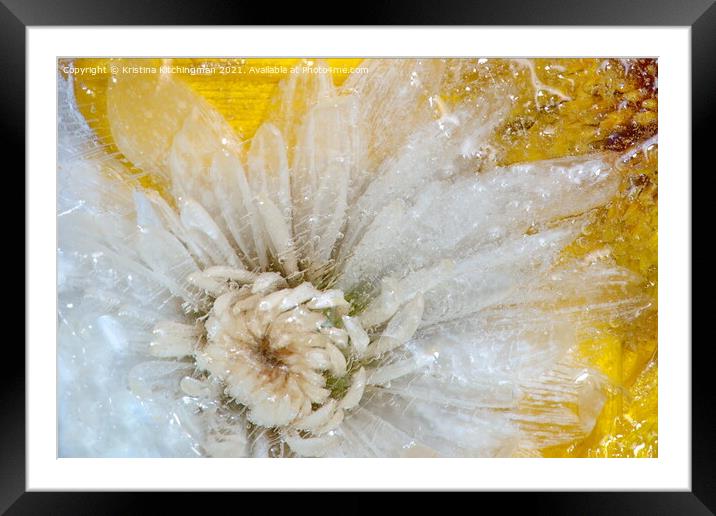 Ice bubbles Framed Mounted Print by Kristina Kitchingman