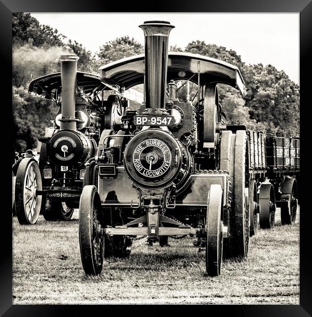 Burrell Road Locomotive at Bloxham Steam Rally Framed Print by Peter Greenway