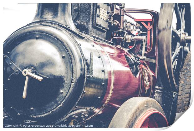 Traction Engine At Bloxham Steam Rally Print by Peter Greenway