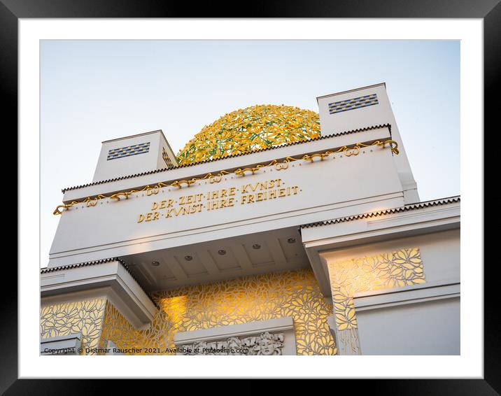 Secession Building Dome in Vienna, Austria Framed Mounted Print by Dietmar Rauscher