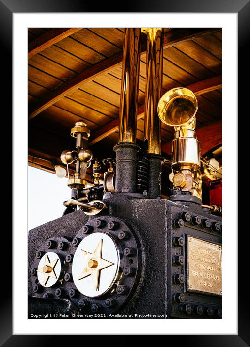 Steam Engine, Bloxham Steam Rally Framed Mounted Print by Peter Greenway