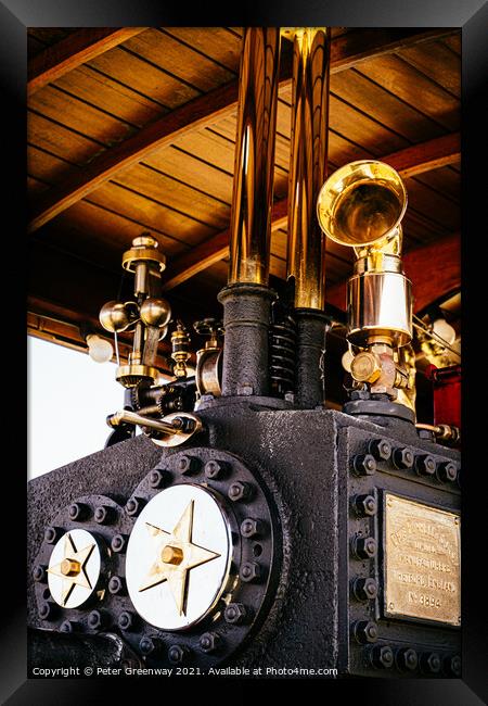 Steam Engine, Bloxham Steam Rally Framed Print by Peter Greenway