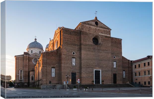 Basilica Santa Giustina in Padova, Italy at Sunrise Canvas Print by Dietmar Rauscher