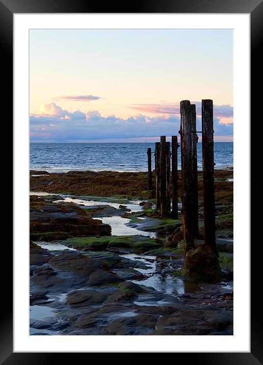 st mary`s groyne Framed Mounted Print by Northeast Images