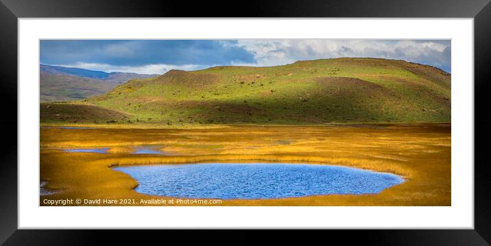 Patagonian Lakes Framed Mounted Print by David Hare