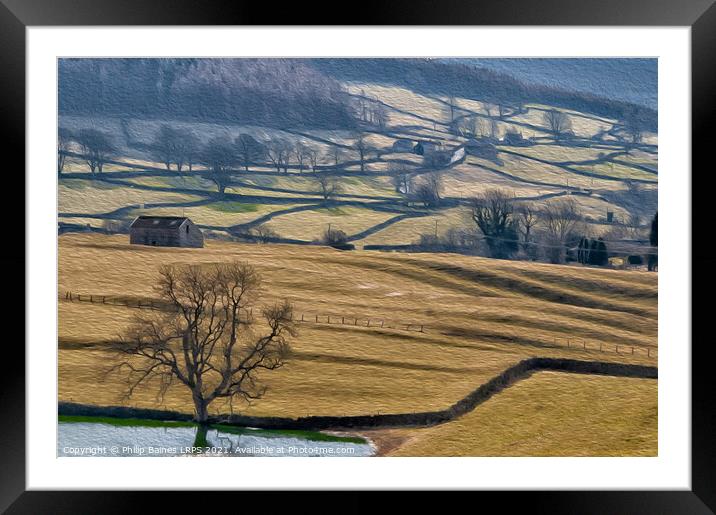 Yorkshire Dales near Appletreewick Framed Mounted Print by Philip Baines