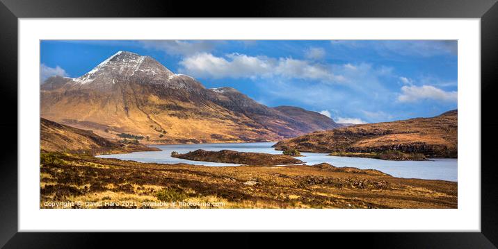 Highland Mountains Framed Mounted Print by David Hare