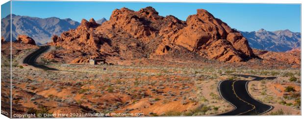 Valley of Fire Canvas Print by David Hare