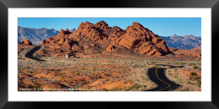 Valley of Fire Framed Mounted Print by David Hare