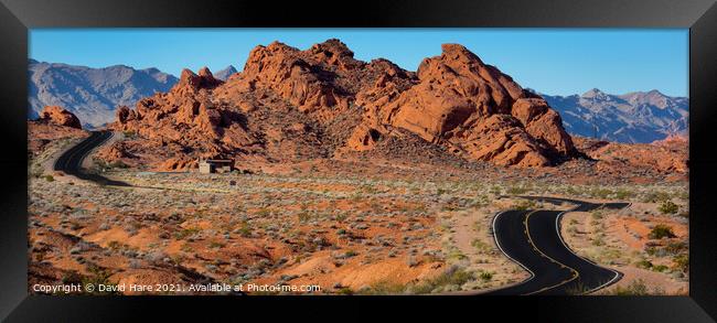 Valley of Fire Framed Print by David Hare