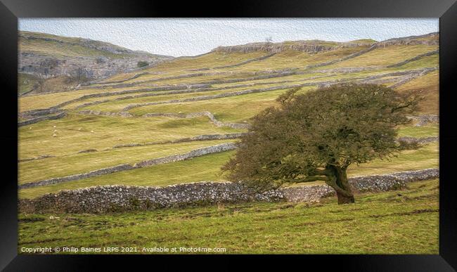 Malhamdale Framed Print by Philip Baines