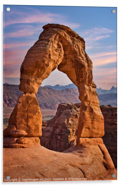 Arches National Park, Delicate arch Acrylic by Delphimages Art