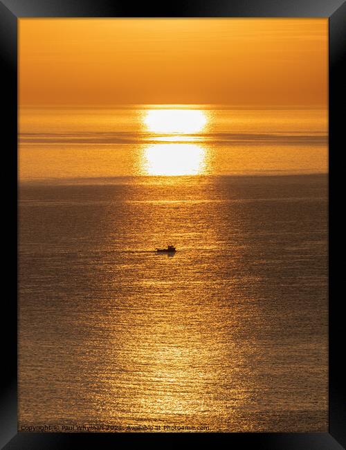 Golden Sunrise Reflection Framed Print by Paul Whyman
