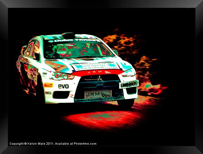 Mitsubishi Evo X Framed Print by Kelvin Futcher 2D Photography