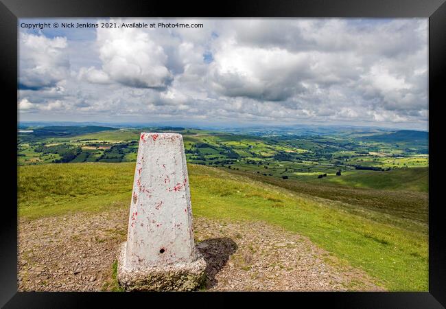 The view east from Winder Howgill Fells Framed Print by Nick Jenkins