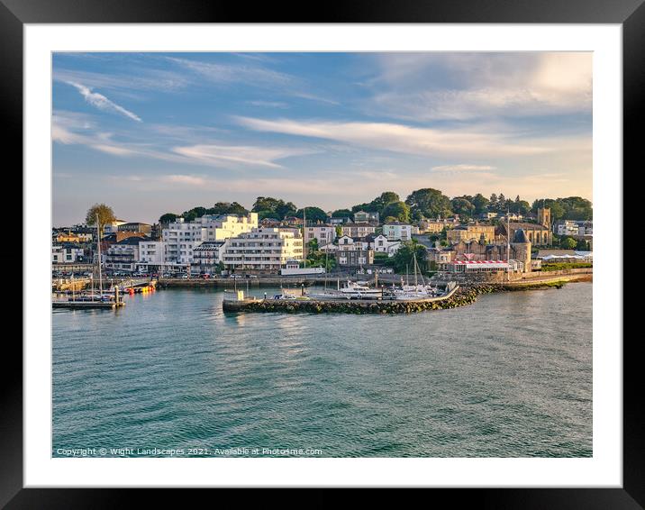 Cowes Esplande Isle Of Wight Framed Mounted Print by Wight Landscapes