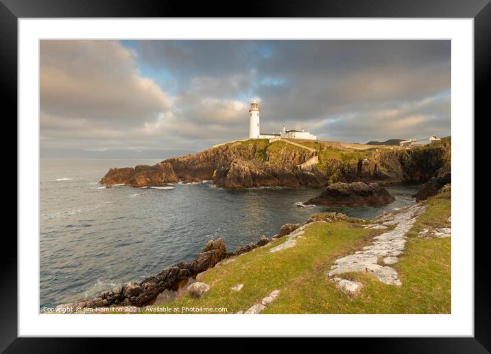 Fanad head and Lighthouse Donegal, Ireland Framed Mounted Print by jim Hamilton