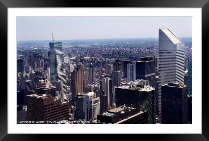 Citi Building Skyscraper New York City Framed Mounted Print by William Perry