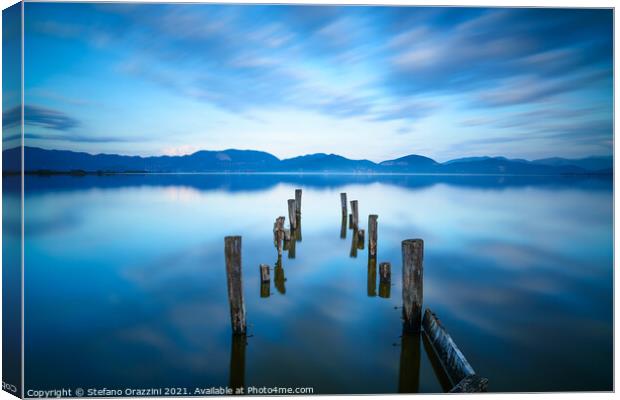The Remains of the Jetty Canvas Print by Stefano Orazzini