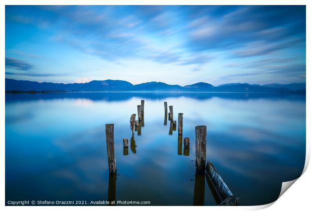 The Remains of the Jetty Print by Stefano Orazzini