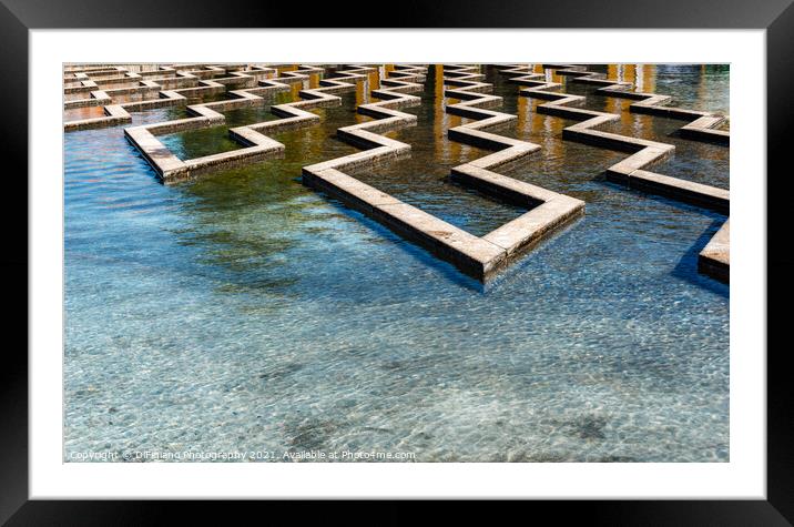  Bertel Thorvaldsen Square Fountains Framed Mounted Print by DiFigiano Photography