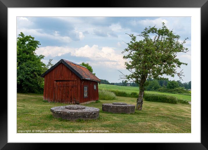 Alvastra Abbey Cottage Framed Mounted Print by DiFigiano Photography