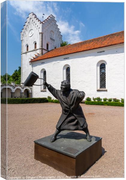 Bosjokloster Nunnery Courtyard Canvas Print by DiFigiano Photography
