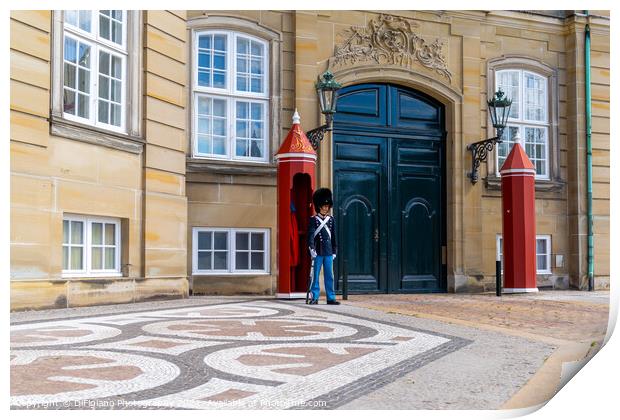 Amalienborg Palace Guard Print by DiFigiano Photography