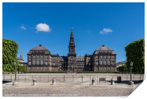 Christiansborg Castle Print by DiFigiano Photography