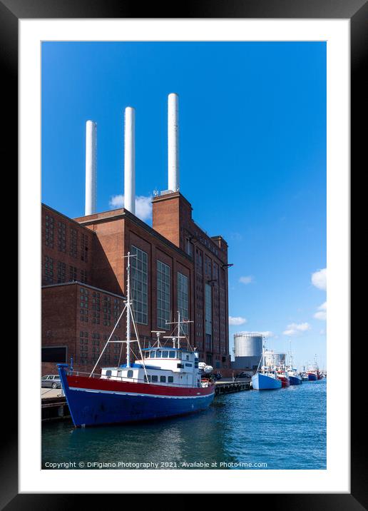 Nordhavn Copenhagen Framed Mounted Print by DiFigiano Photography