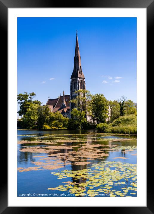  Saint Alban's Church Copenhagen Framed Mounted Print by DiFigiano Photography