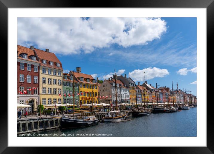 Nyhavn Copenhagen Framed Mounted Print by DiFigiano Photography