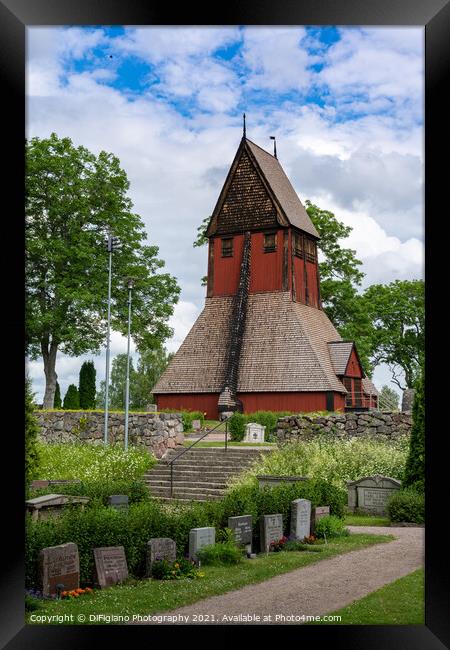 Gamla Uppsala Church Framed Print by DiFigiano Photography