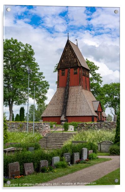 Gamla Uppsala Church Acrylic by DiFigiano Photography