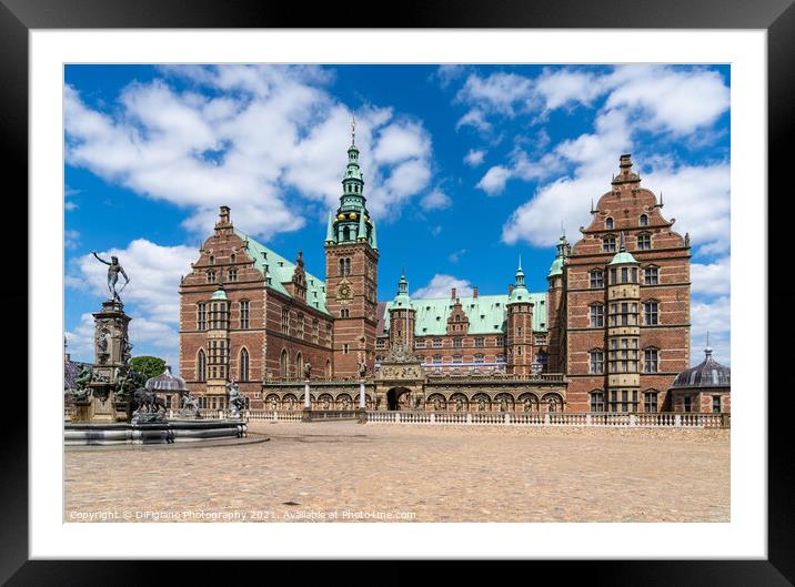 View of the Frederiksborg Castle Framed Mounted Print by DiFigiano Photography
