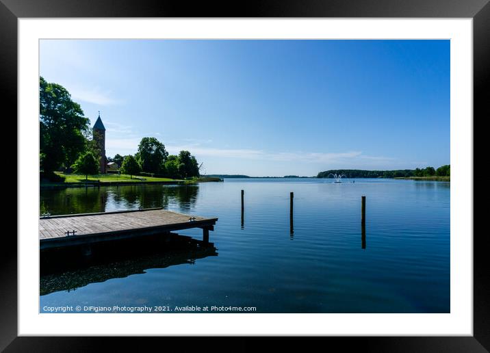 Maribo Lake Framed Mounted Print by DiFigiano Photography