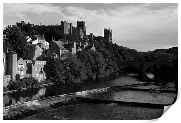 Durham Cathedral b&w Print by Northeast Images