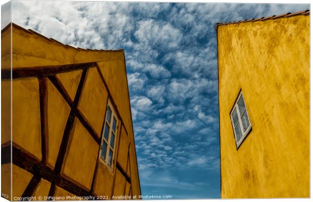 Yellow and Blue Canvas Print by DiFigiano Photography
