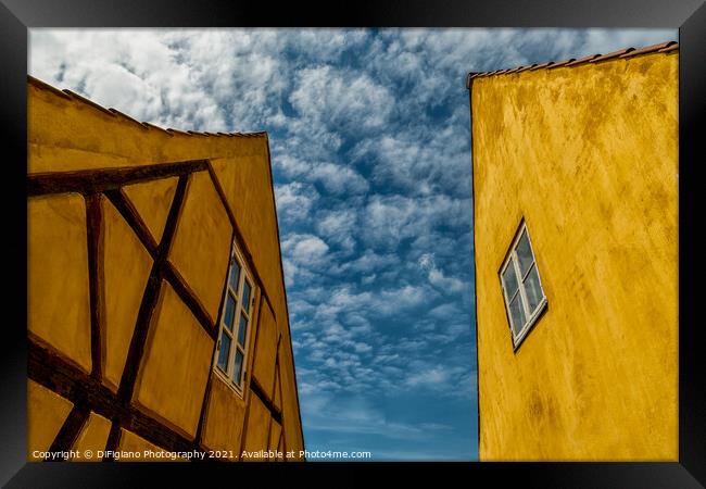 Yellow and Blue Framed Print by DiFigiano Photography